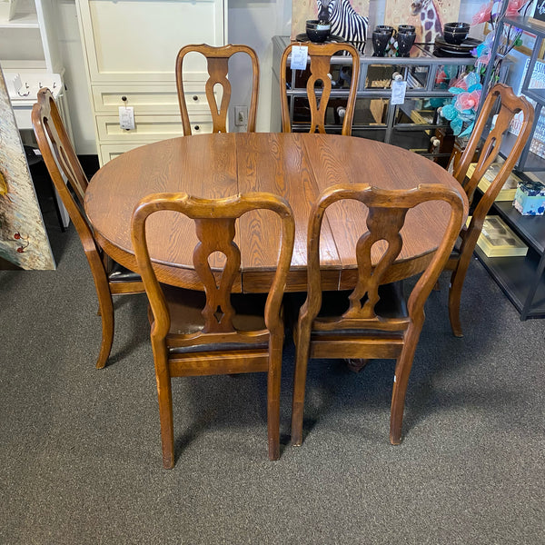 Wood Table ( W/ Chairs)