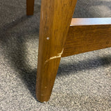 Leather and wood Stool (Bar - No Back)