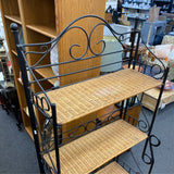 wicker & metal Rack (Baker's)