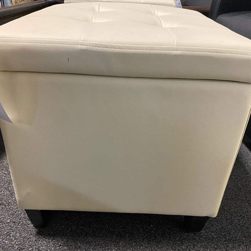 Leather Ottoman