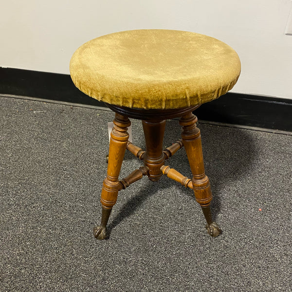 Wood and fabric Stool (Bar - No Back)