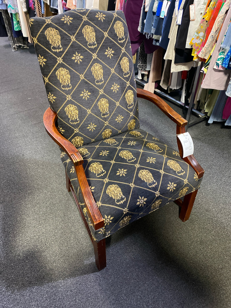 fabric & wood Chair