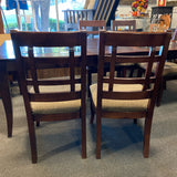 Wood & Glass Table ( W/ Chairs)