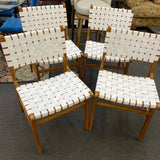 Wood and leather Chair