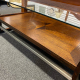 Wood and glass Table ( Coffee)