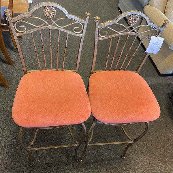 Metal Stool (Bar - With Back)