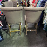 Fabric Stool (Bar - With Back)