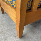 Fabric and wood Chair