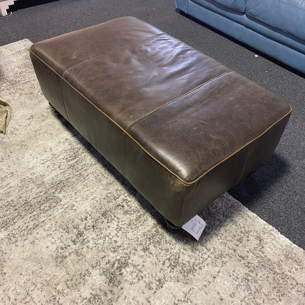 Leather Ottoman