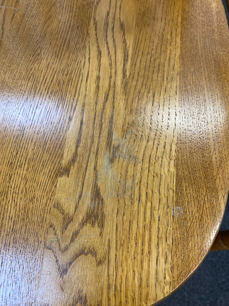 Wood Stool (Bar - With Back)