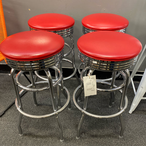 Chrome Stool (Bar - No Back)