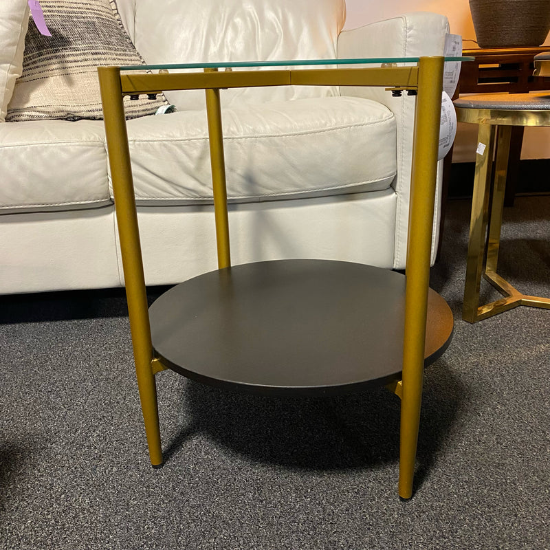 Glass and Metal Table (Accent)