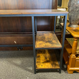 Wood and Metal Desk