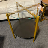 Glass and Metal Table (Accent)