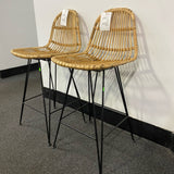 Bamboo Stool (Bar - With Back)