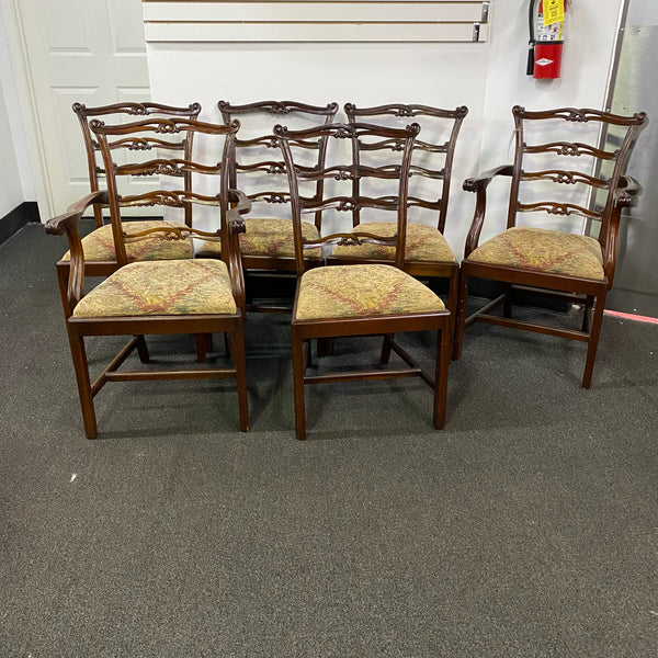 set of 4 side chairs and 2 captain's chairs