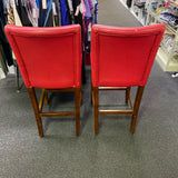 Pleather Stool (Bar - With Back)