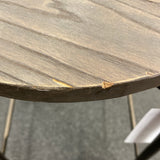 wood & metal Stool (Bar - No Back)