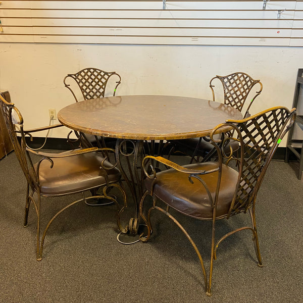 Marble Table ( W/ Chairs)