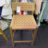 Oak Stool (Bar - With Back)