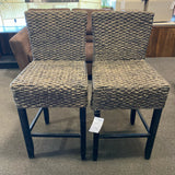 Rattan Stool (Bar - With Back)