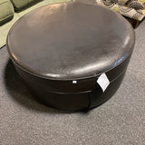 Faux leather Ottoman