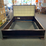 Wood and leather Bed (Queen)