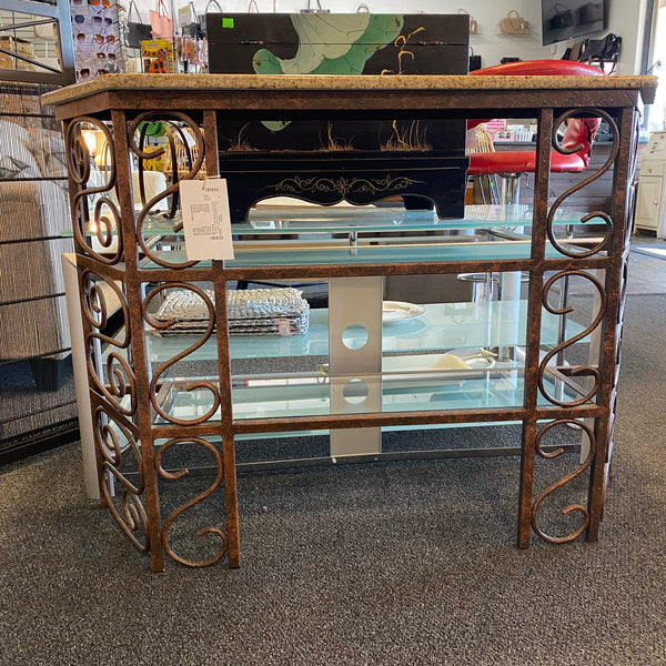 Metal & Glass Table (Sofa)