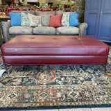 Leather Ottoman