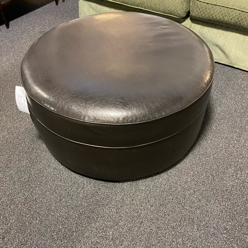 Faux leather Ottoman