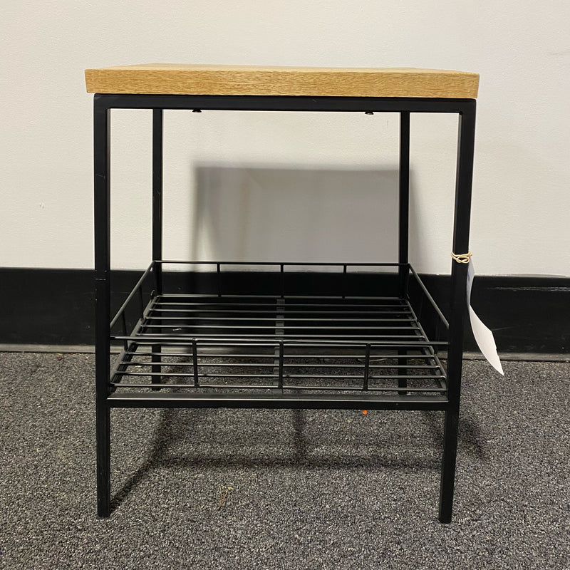 Wood and Metal Table ( End)