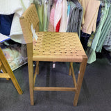 Oak Stool (Bar - With Back)