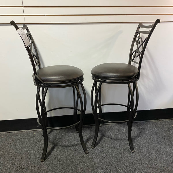Metal Stool (Bar - With Back)