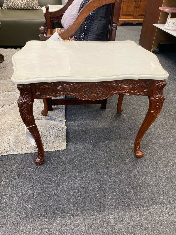 Wood and Marble Table ( End)