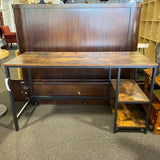 Wood and Metal Desk