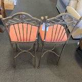 Metal Stool (Bar - With Back)