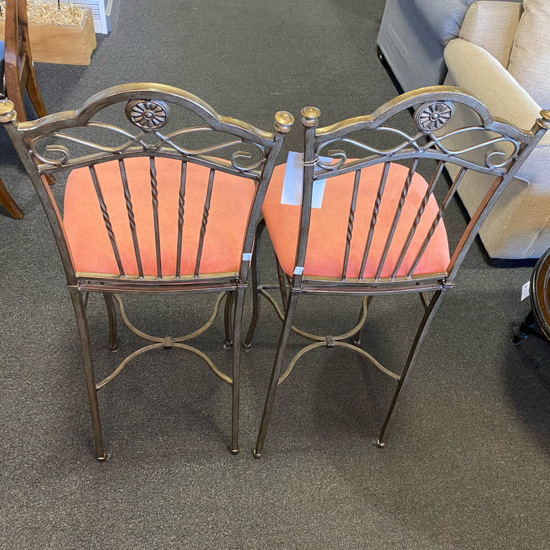 Metal Stool (Bar - With Back)