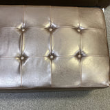 Pleather Ottoman