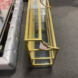 Metal and Glass Table (Sofa)