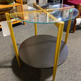 Glass and Metal Table (Accent)