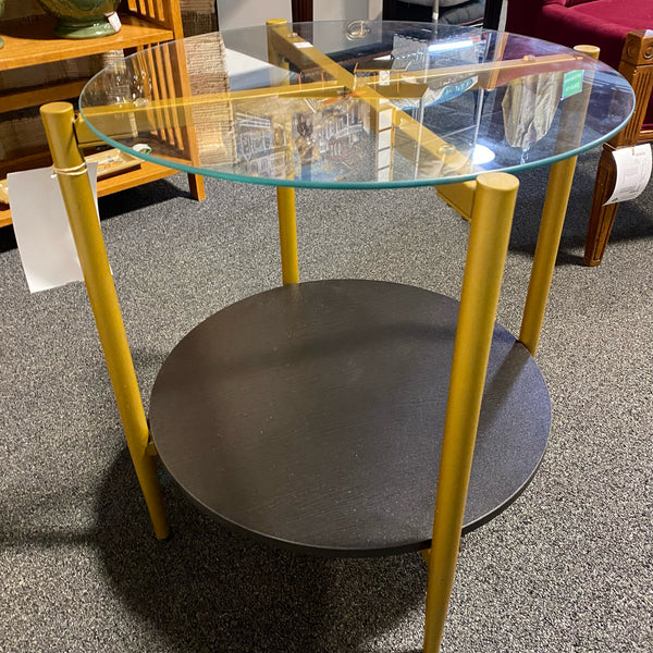 Glass and Metal Table (Accent)
