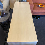 Light Wood Credenza w 2 Glass Doors