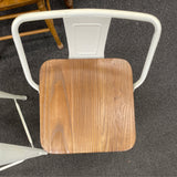 Metal Stool (Bar - With Back)