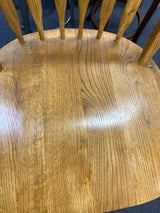 Wood Stool (Bar - With Back)